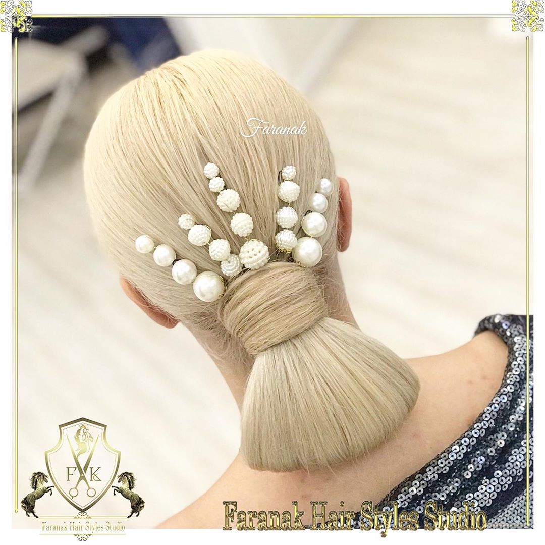 شینیون موی کوتاه ساده