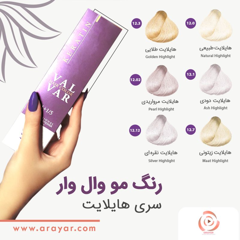 رنگ مو سری هایلایت وال وار