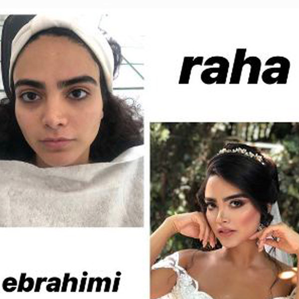 میکاپ آرتیست عروس حرفه ای عکس آرایش عروس قبل و بعد
