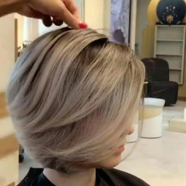 رنگ مو طلایی رنگ و مش