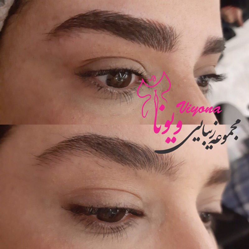 هاشور ابرو تیغ ماهی